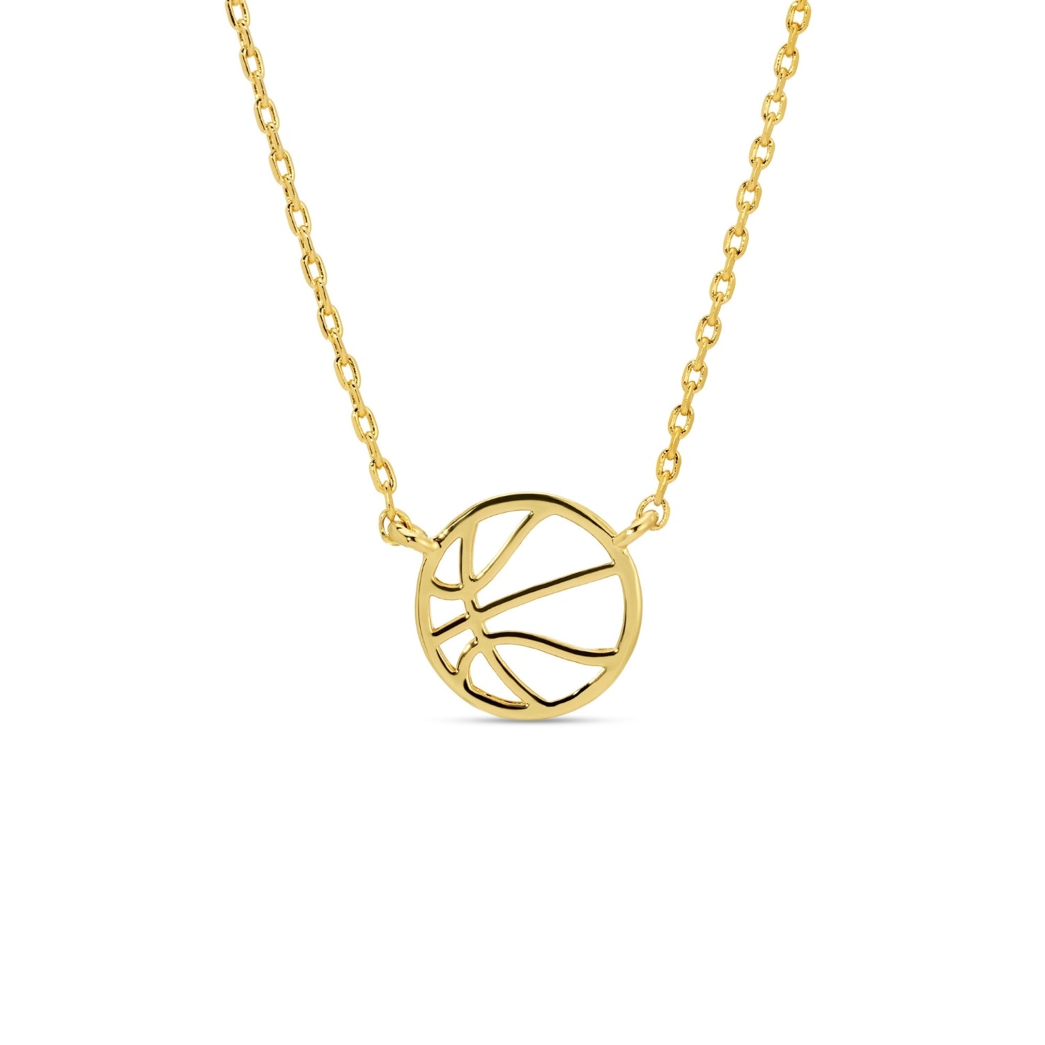 Basketball Petite Sports Necklace - Splendid Iris