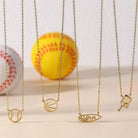 Basketball Petite Sports Necklace - Splendid Iris