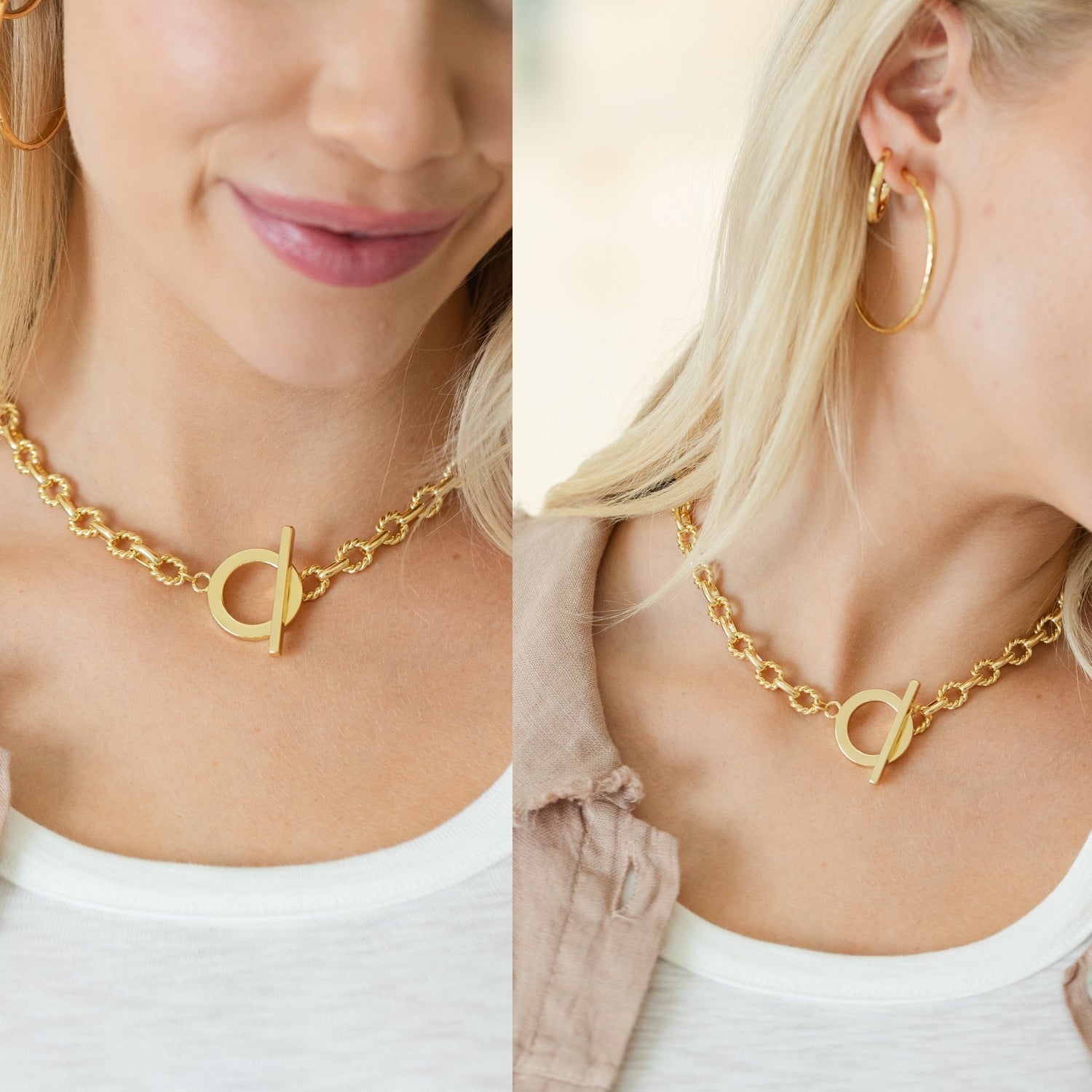 Be Bold, Statement Chain with Contemporary Toggle - Splendid Iris
