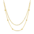 Delicate Double Appeal Necklace - Splendid Iris