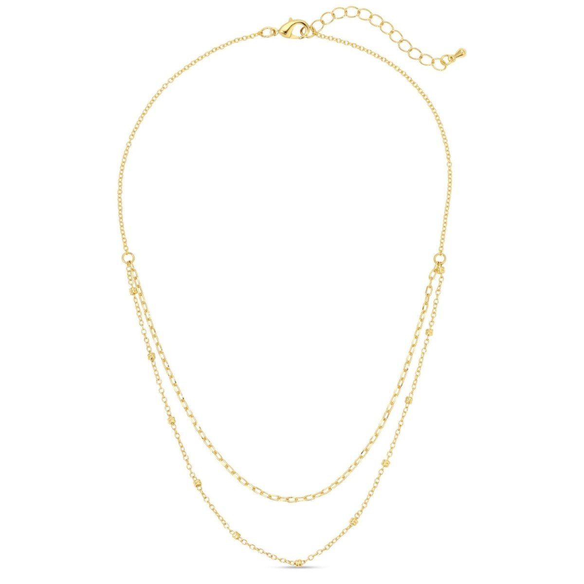Delicate Double Appeal Necklace - Splendid Iris