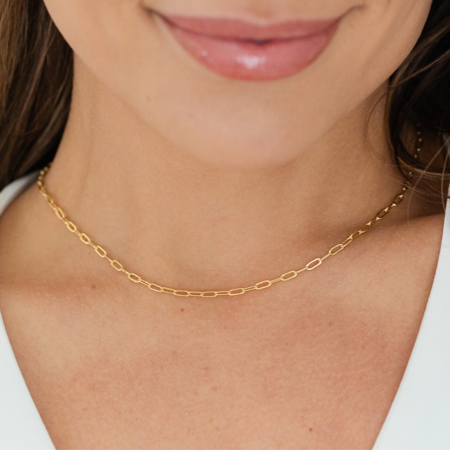 Delicate Link Chain Necklace - Splendid Iris