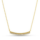Dot and CZ Pendant Necklace - Splendid Iris
