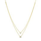 Double Layer Appeal Framed CZ Necklace - Splendid Iris