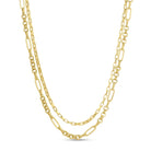 Double Layer Statement Necklace - Splendid Iris