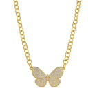 Flutter, Butterfly Statement Necklace - Splendid Iris