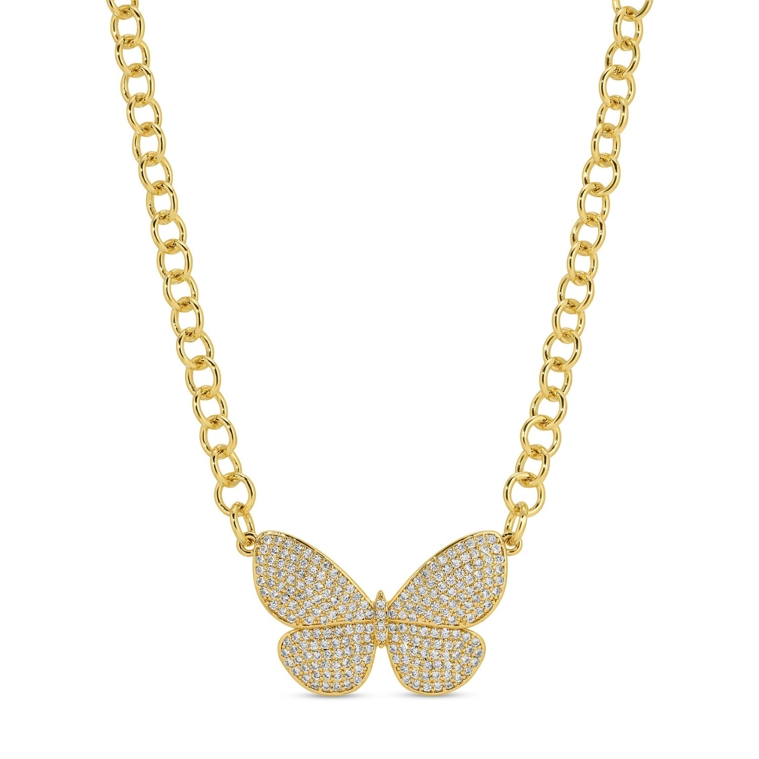 Flutter, Butterfly Statement Necklace - Splendid Iris
