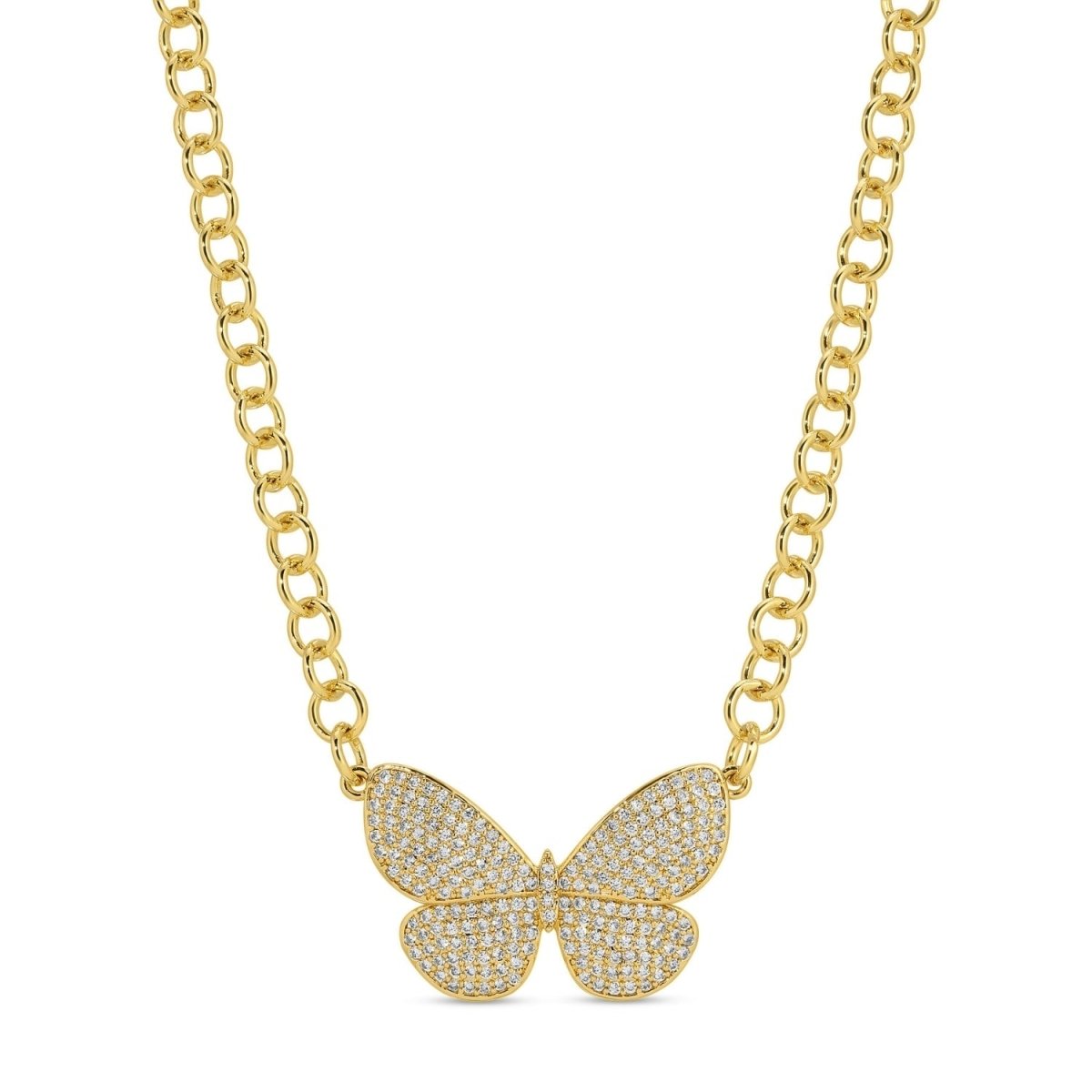 Flutter, Butterfly Statement Necklace - Splendid Iris