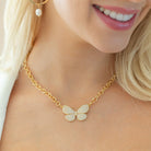 Flutter, Butterfly Statement Necklace - Splendid Iris