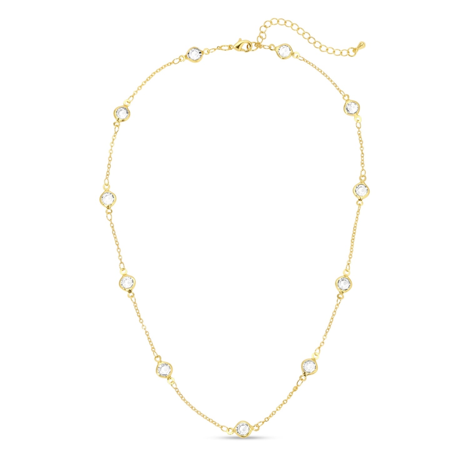 Crystal Accented Collar Necklace – Splendid Iris