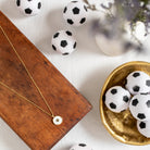 Goal!! Soccer Ball Pendant Necklace - Splendid Iris