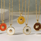 Homerun! Softball Pendant Necklace - Splendid Iris