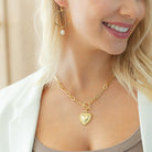 Heart Statement Toggle Necklace - Splendid Iris