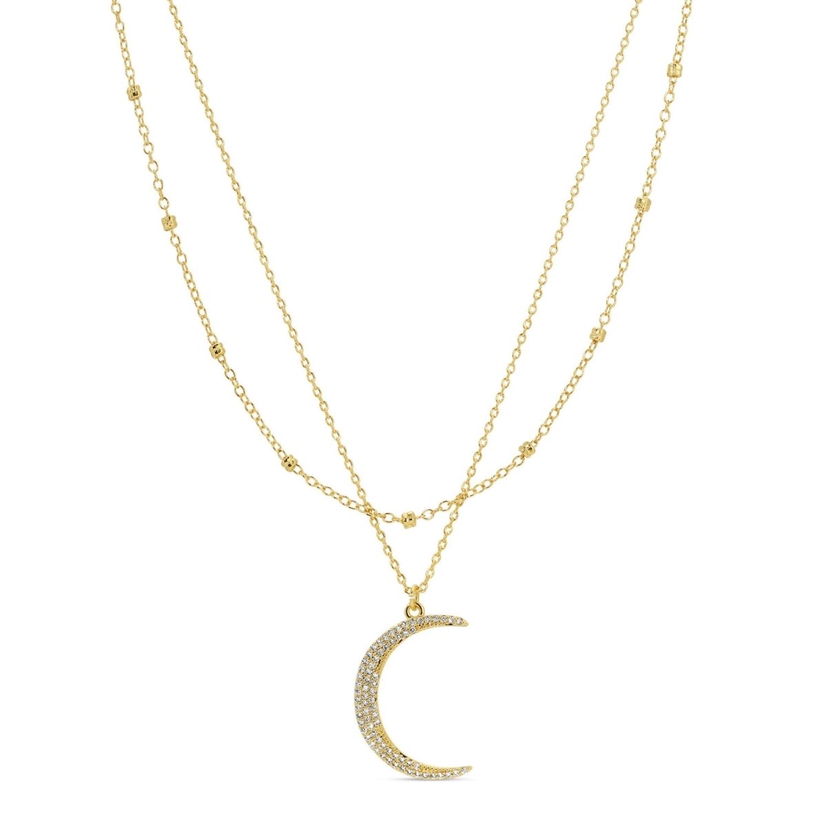 Layered Moon Necklace - Splendid Iris