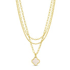 Layered Quatrefoil Necklace - Splendid Iris