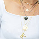 Long Beaded Bow Necklace - Splendid Iris