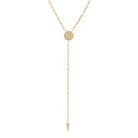 Long Gilded Y Necklace - Splendid Iris