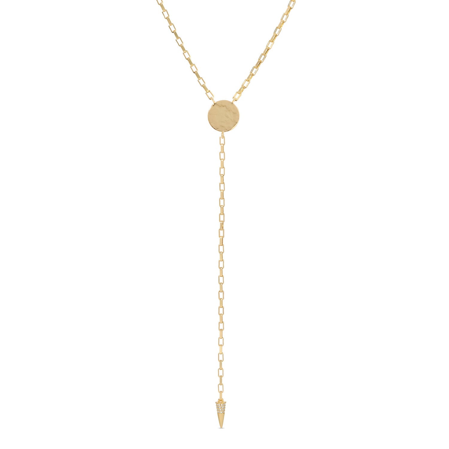 Long Gilded Y Necklace - Splendid Iris