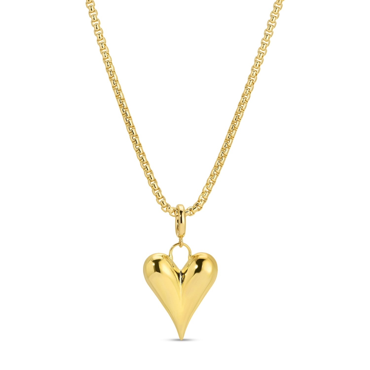 Long or Doubled Up Elongated Bubble Heart Necklace - Splendid Iris