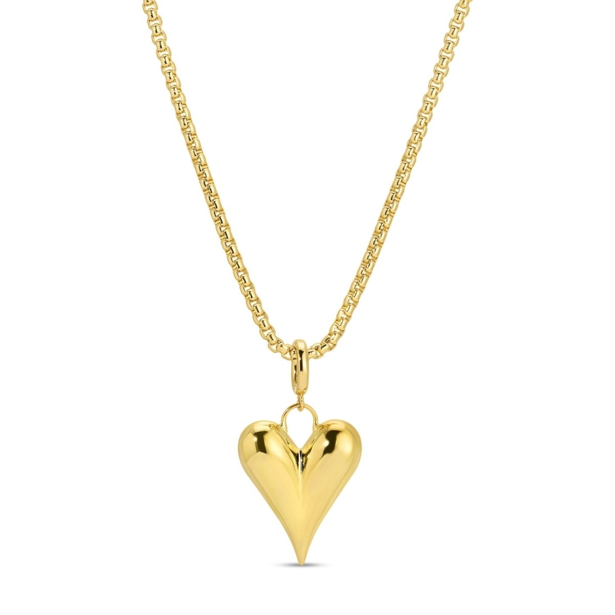 Long or Doubled Up Elongated Bubble Heart Necklace - Splendid Iris