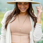 Long Quatrefoil Y Necklace - Splendid Iris