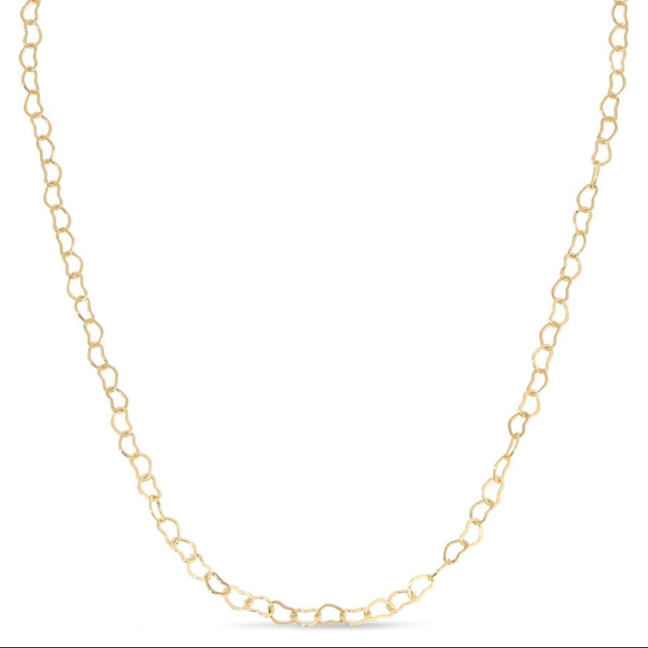 Love Unconditionally, Heart Chain Necklace - Splendid Iris