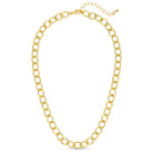 Oval Statement Link Chain Necklace - Splendid Iris