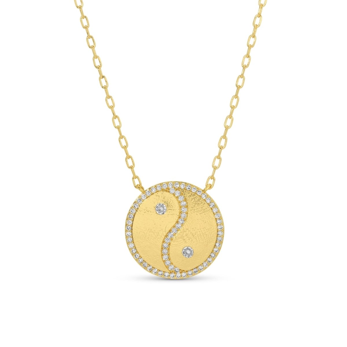 Perfectly Balanced, Yin - Yang Pendant Necklace - Splendid Iris