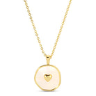 Shell with Heart Pendant Necklace - Splendid Iris