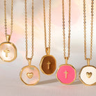 Shell with Heart Pendant Necklace - Splendid Iris