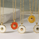 Swish! Basketball Pendant Necklace - Splendid Iris