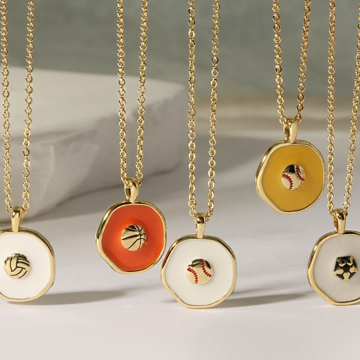 Grand Slam Baseball Pendant Necklace - Splendid Iris