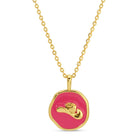Tiny Cowgirl Hat Pendant Necklace - Splendid Iris