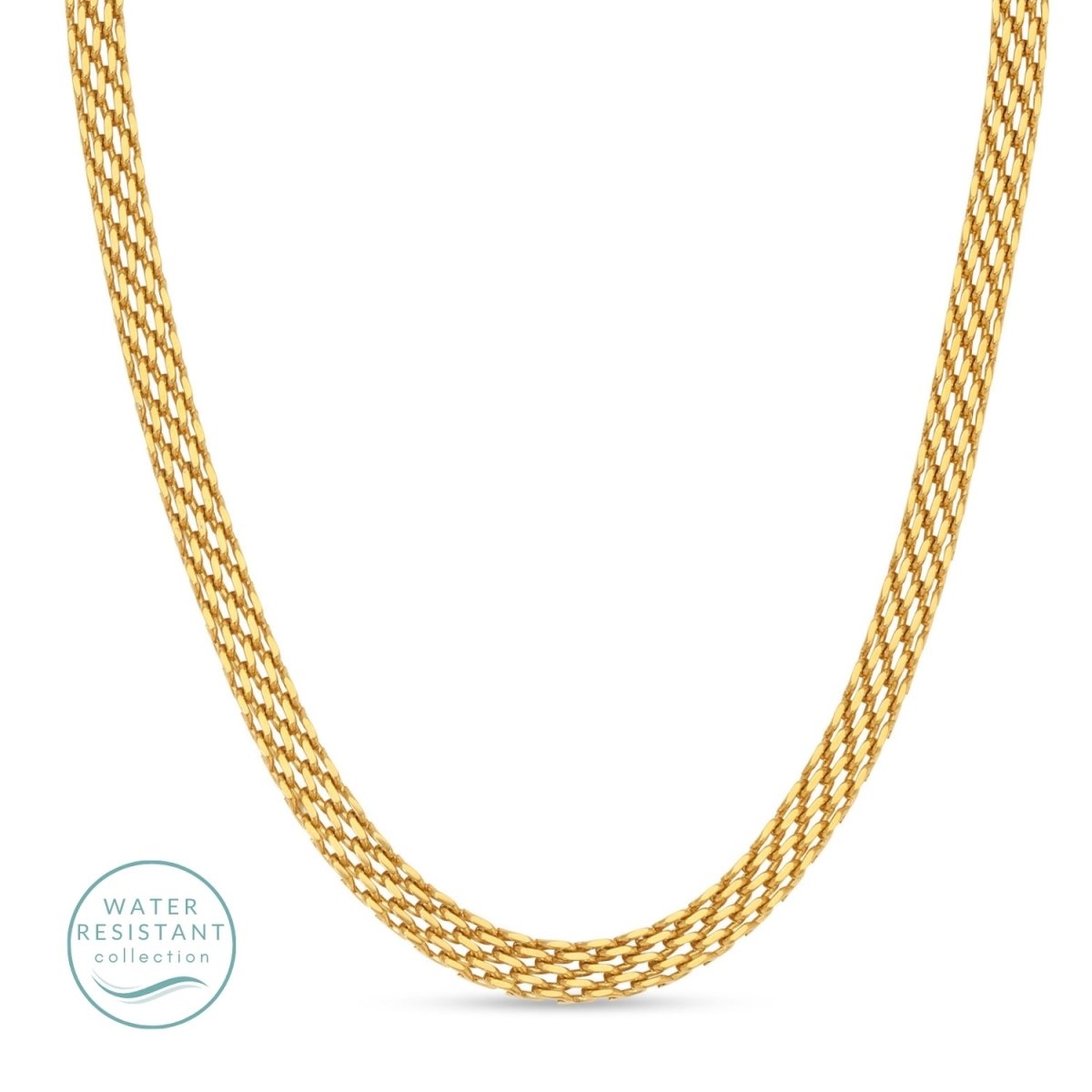 Wide Collar Necklace - Water Resistant - Splendid Iris