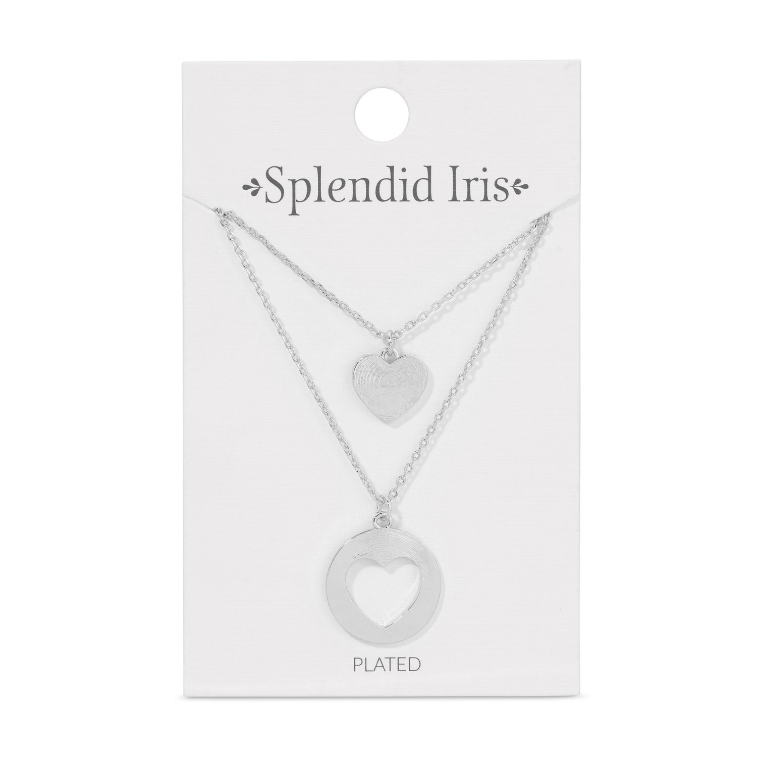 Be Connected - Inner & Outer Heart Friendship Necklaces - Splendid Iris
