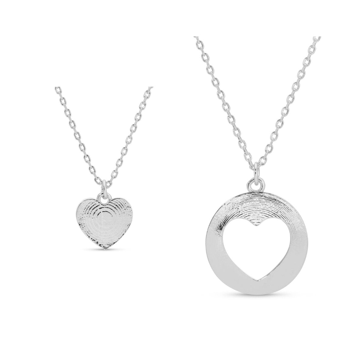 BFF Necklaces - Inner & Outer Heart Friendship Necklaces - Splendid Iris