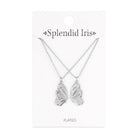 Be Connected - Pair of Butterfly Halves Friendship Necklaces - Splendid Iris