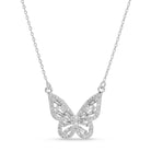 Butterfly Pendant Necklace - Splendid Iris