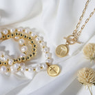 Cross Paperclip Toggle Necklace - Splendid Iris