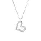 Delicate CZ Heart Pendant - Splendid Iris