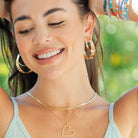 Gilded Heart Pendant Necklace - Splendid Iris