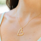 Gilded Heart Pendant Necklace - Splendid Iris