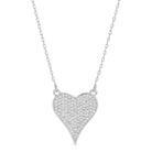 Pave Heart Necklace - Splendid Iris
