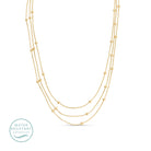 Simplicity Layered Up, Triple Layer Neklace - Splendid Iris