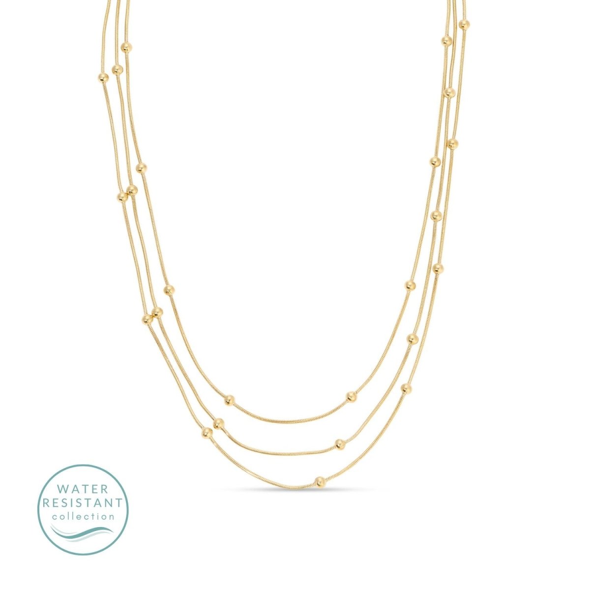 Simplicity Layered Up Triple Layer Neklace - Splendid Iris