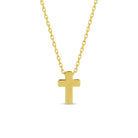 Small Simple Cross Necklace - Splendid Iris
