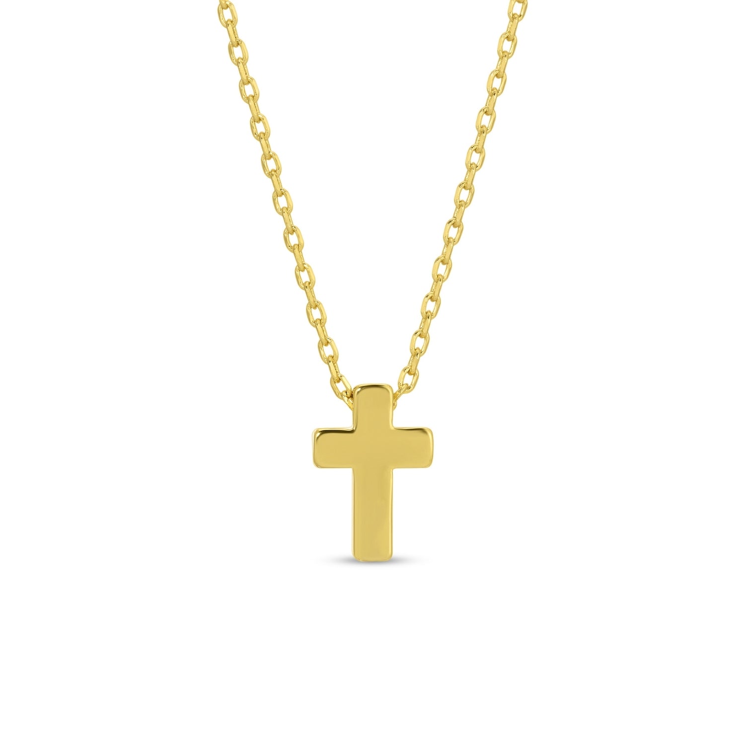 Small Simple Cross Necklace - Splendid Iris