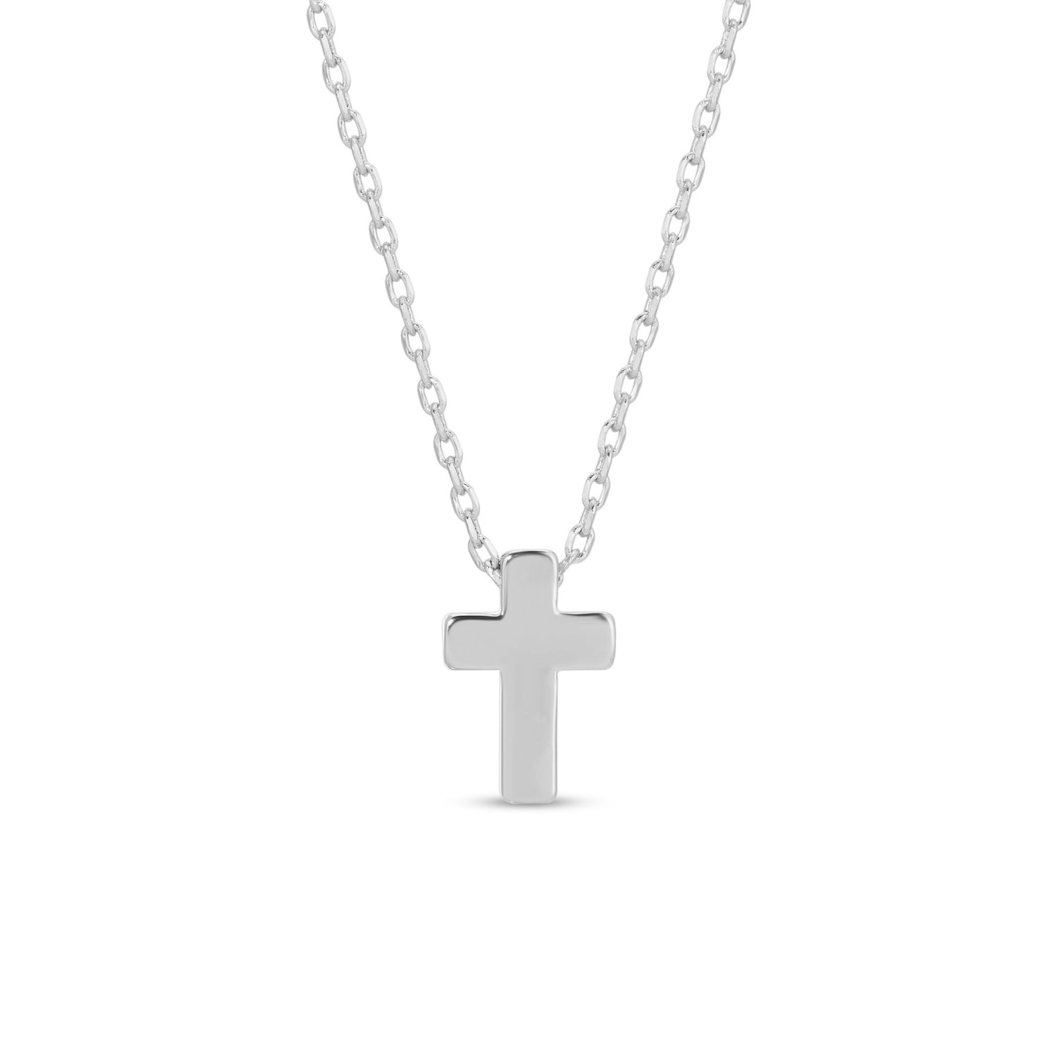 Small Simple Cross Necklace - Splendid Iris