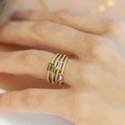 Just a Touch of Color Pave Adjustable Ring - Splendid Iris