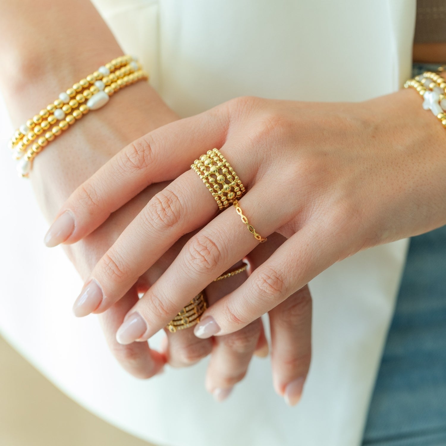 Statement Adjustable Ring - Splendid Iris
